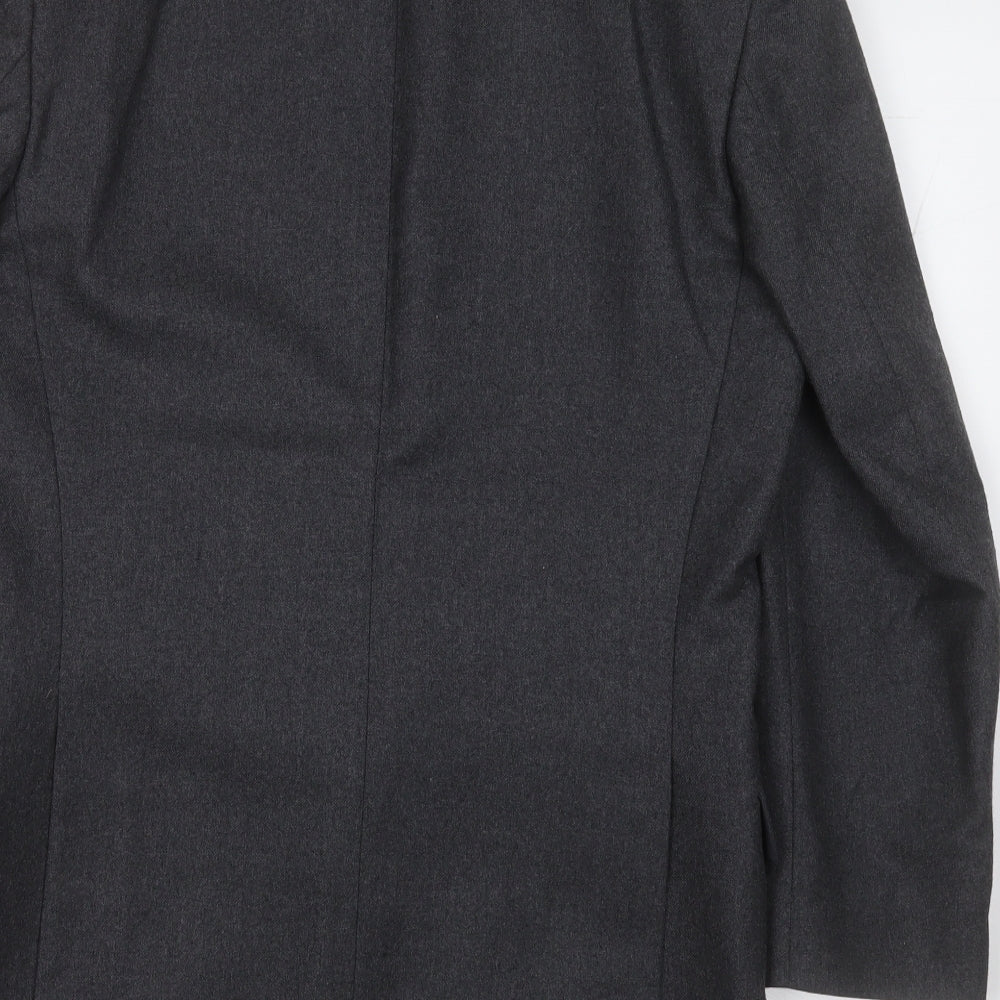 bradleys Mens Grey  Polyester Jacket Suit Jacket Size 36