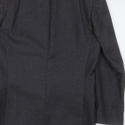 bradleys Mens Grey  Polyester Jacket Suit Jacket Size 36
