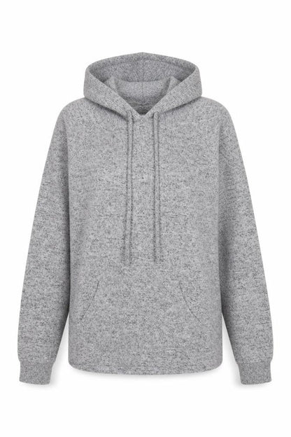 Papaya Womens Grey  Polyester Pullover Hoodie Size 10