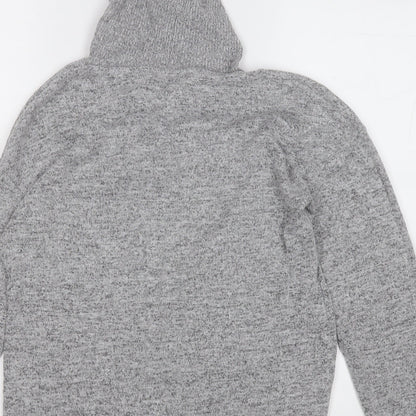 Papaya Womens Grey  Polyester Pullover Hoodie Size 10
