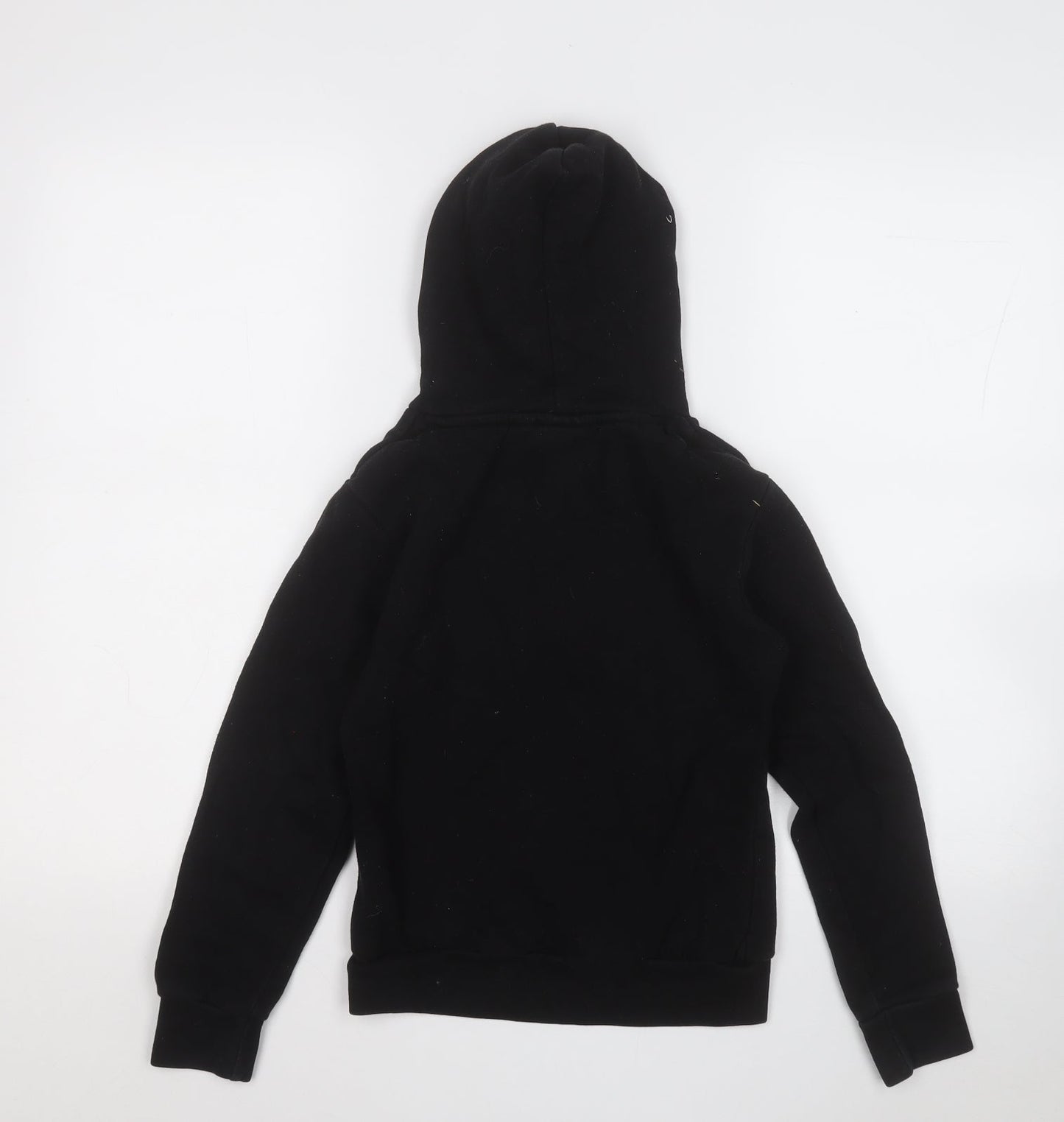 beck and hersey Girls Black  Cotton Pullover Hoodie Size 10-11 Years