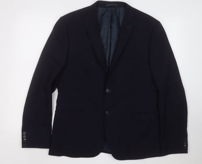 Mens UK Size 42 Marks and Spencer Regular Blue Suit Jacket