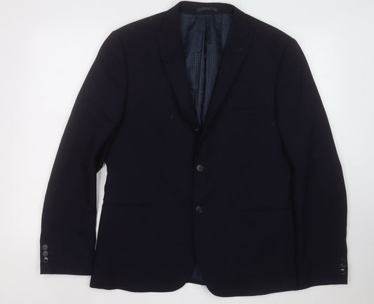 Mens UK Size 42 Marks and Spencer Regular Blue Suit Jacket