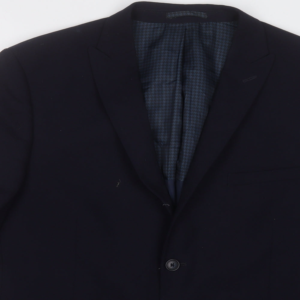 Mens UK Size 42 Marks and Spencer Regular Blue Suit Jacket