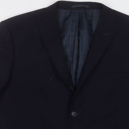Mens UK Size 42 Marks and Spencer Regular Blue Suit Jacket