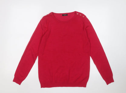 Womens UK Size 10 Spirit Pink Pullover Jumper