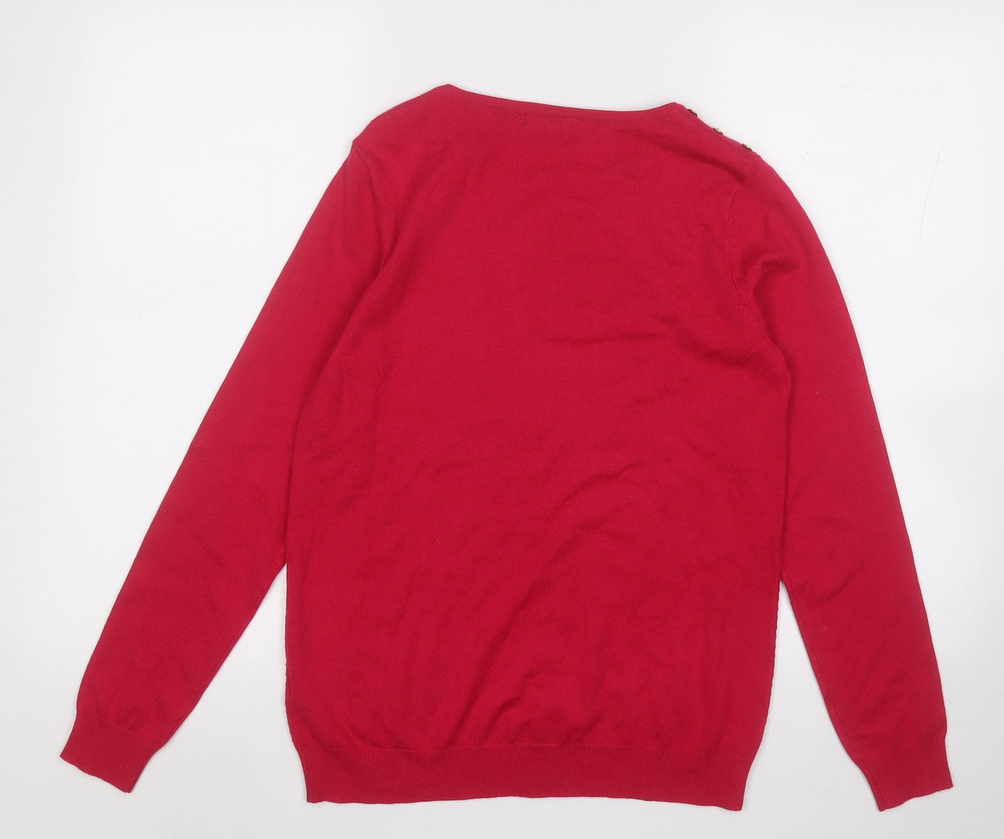 Womens UK Size 10 Spirit Pink Pullover Jumper