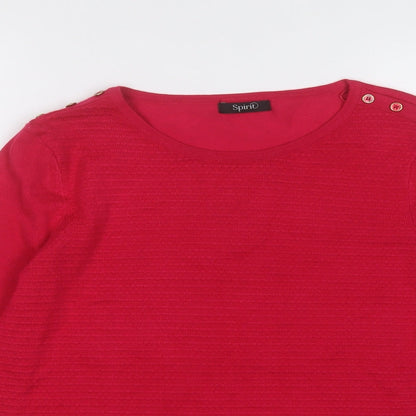 Womens UK Size 10 Spirit Pink Pullover Jumper