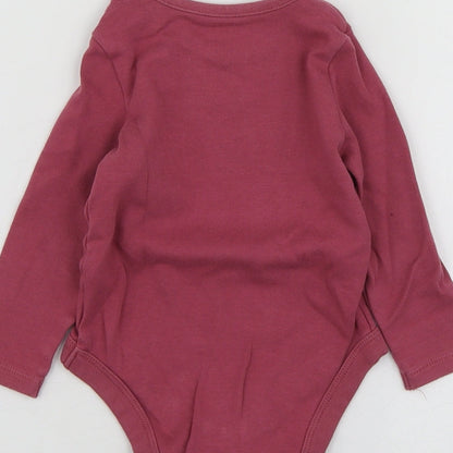 Fred&Flo Girls Purple  Cotton Babygrow One-Piece Size 12-18 Months