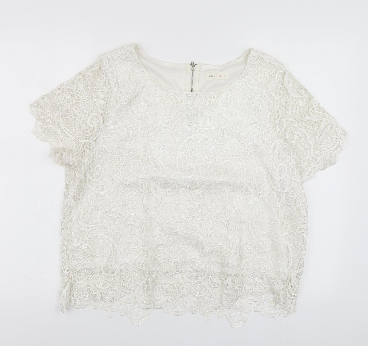 Womens UK Size 16 Urban Bliss White Basic Blouse