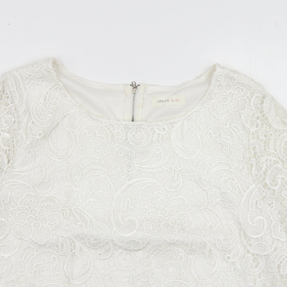 Womens UK Size 16 Urban Bliss White Basic Blouse