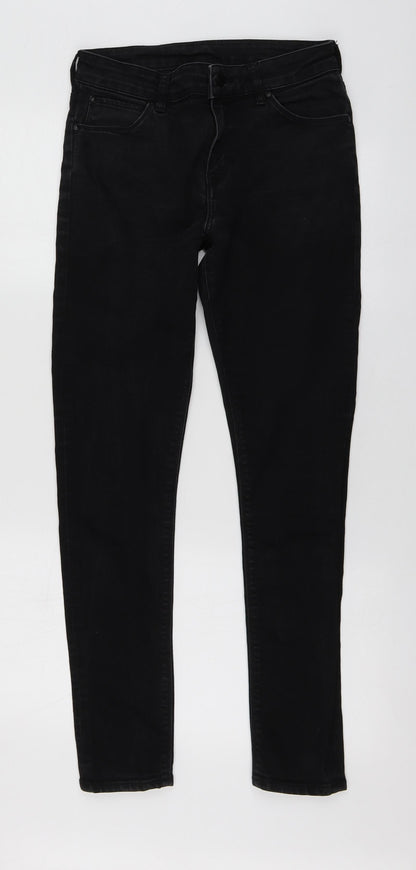 ASOS Womens Black Cotton Skinny Jeans Size 30 L29 in Regular