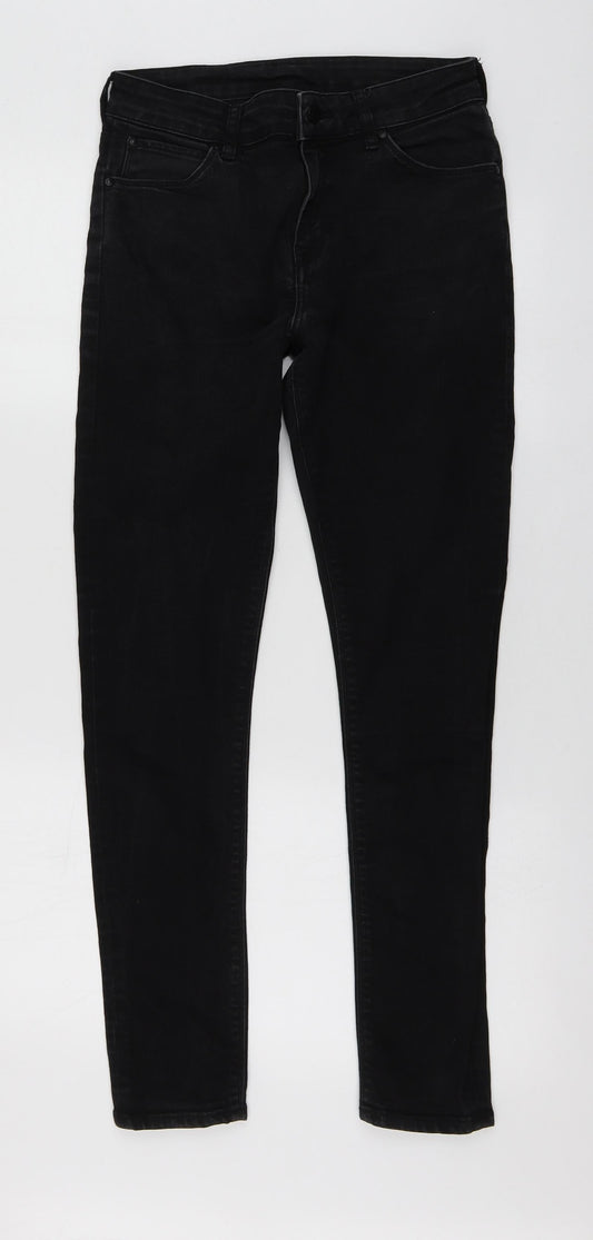 ASOS Womens Black Cotton Skinny Jeans Size 30 L29 in Regular