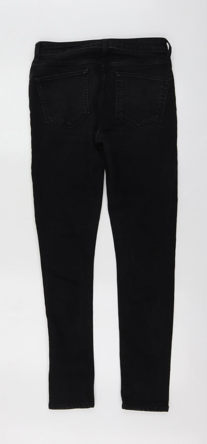 ASOS Womens Black Cotton Skinny Jeans Size 30 L29 in Regular