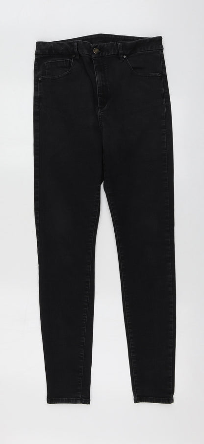 ASOS Womens Grey Cotton Skinny Jeans Size 32 in L28 in Regular