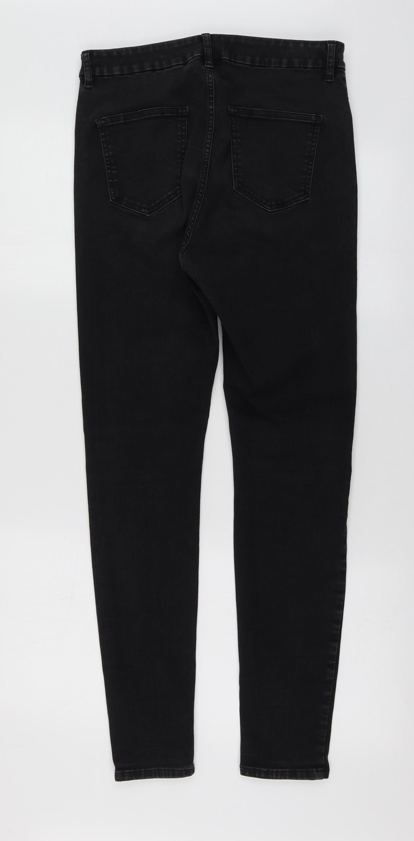 ASOS Womens Grey Cotton Skinny Jeans Size 32 in L28 in Regular