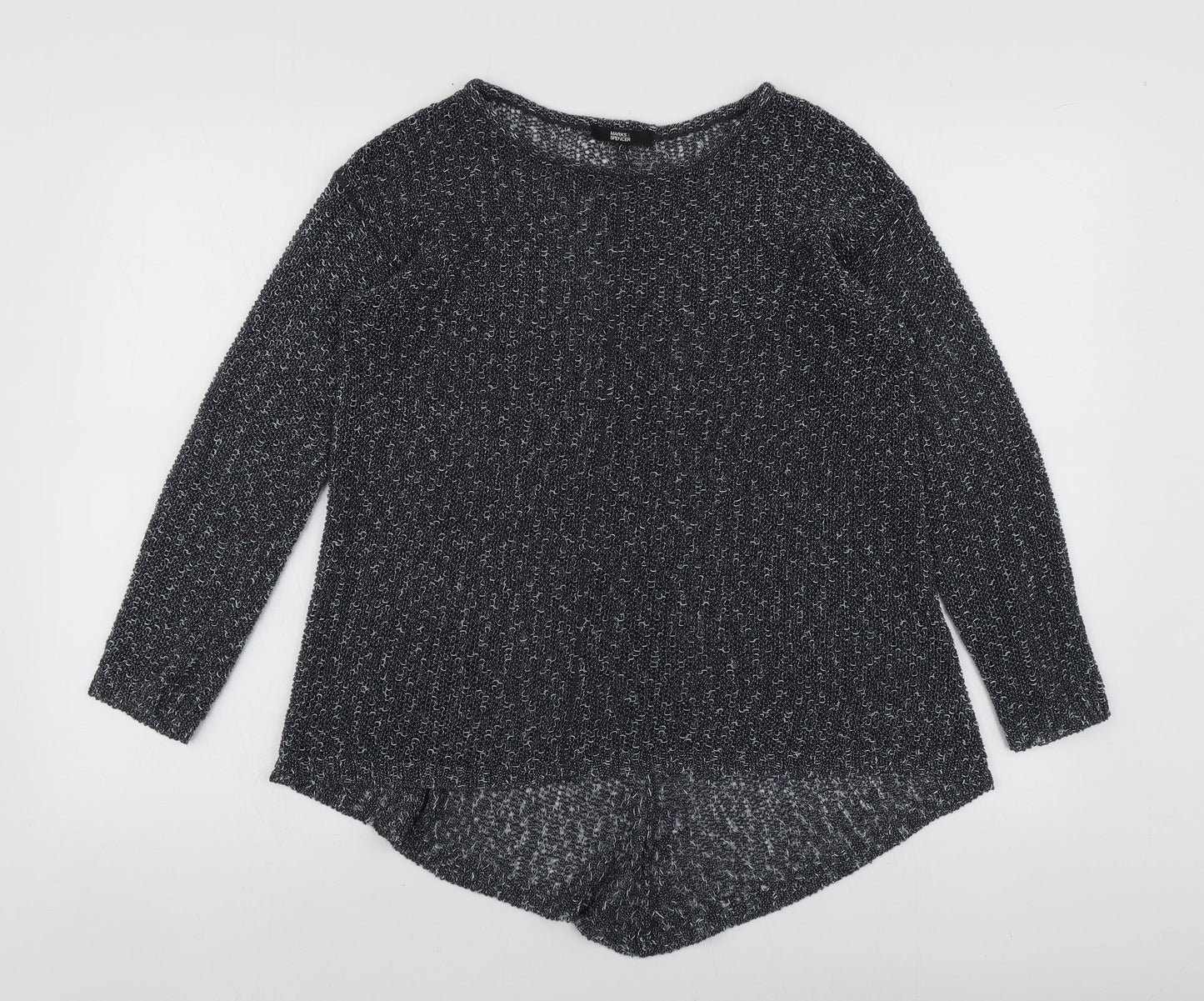 Womens UK Size 12 Marks and Spencer Blue Pullover Jumper