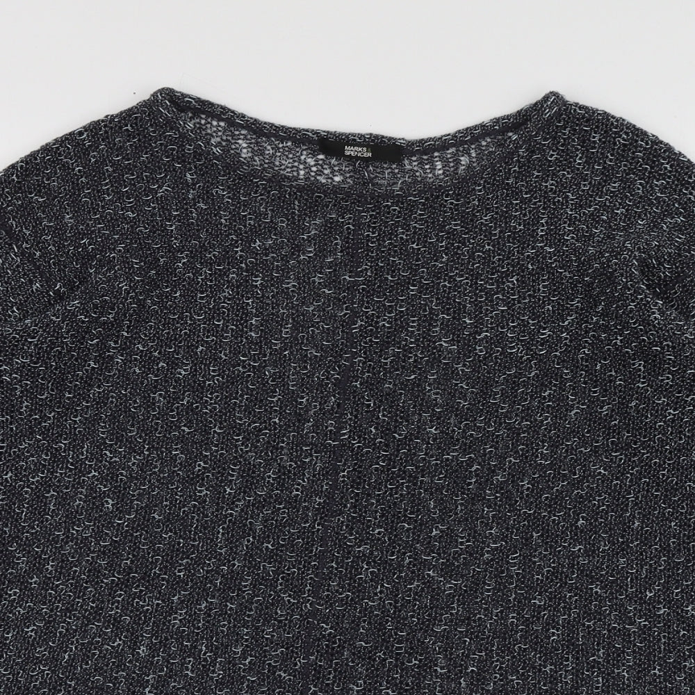 Womens UK Size 12 Marks and Spencer Blue Pullover Jumper