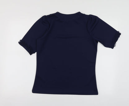 Womens UK Size S Savida Blue Basic Blouse