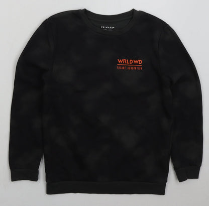 Primark Boys Grey  Cotton Pullover Sweatshirt Size 9-10 Years  Pullover - Future Generation
