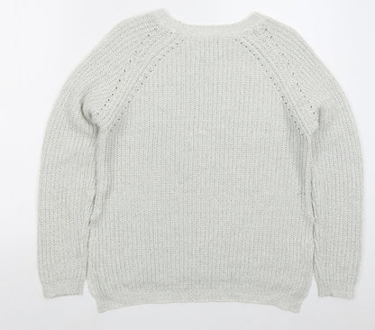 Womens UK Size M Matalan Grey Pullover Jumper