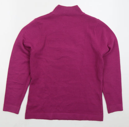 Womens UK Size M Fabrizio Pink Pullover Jumper