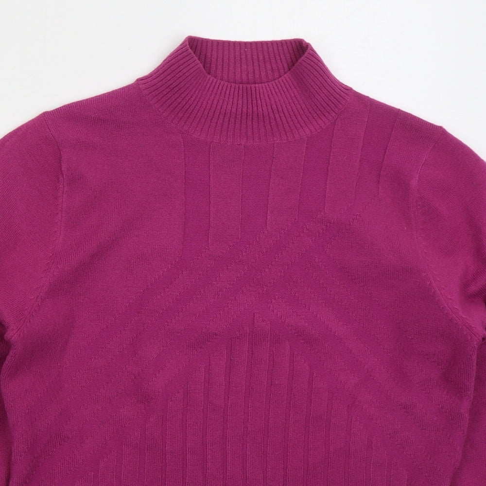 Womens UK Size M Fabrizio Pink Pullover Jumper