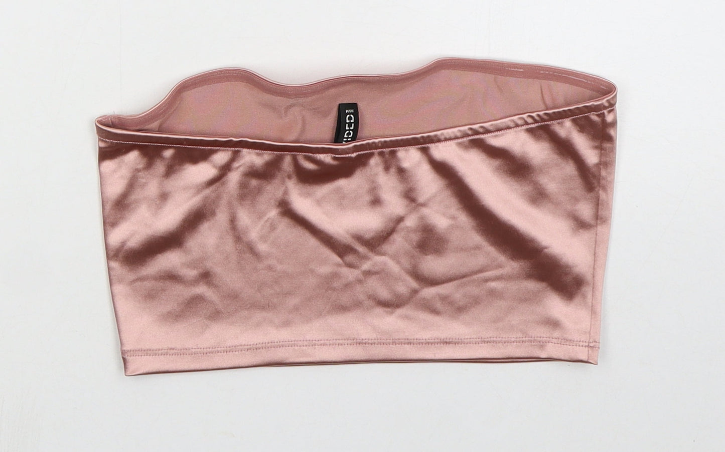 Womens UK Size S H&M Pink Cropped Tank