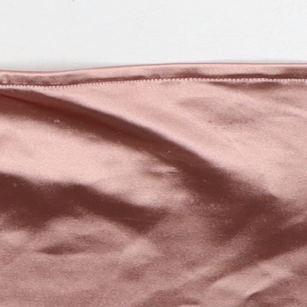 Womens UK Size S H&M Pink Cropped Tank