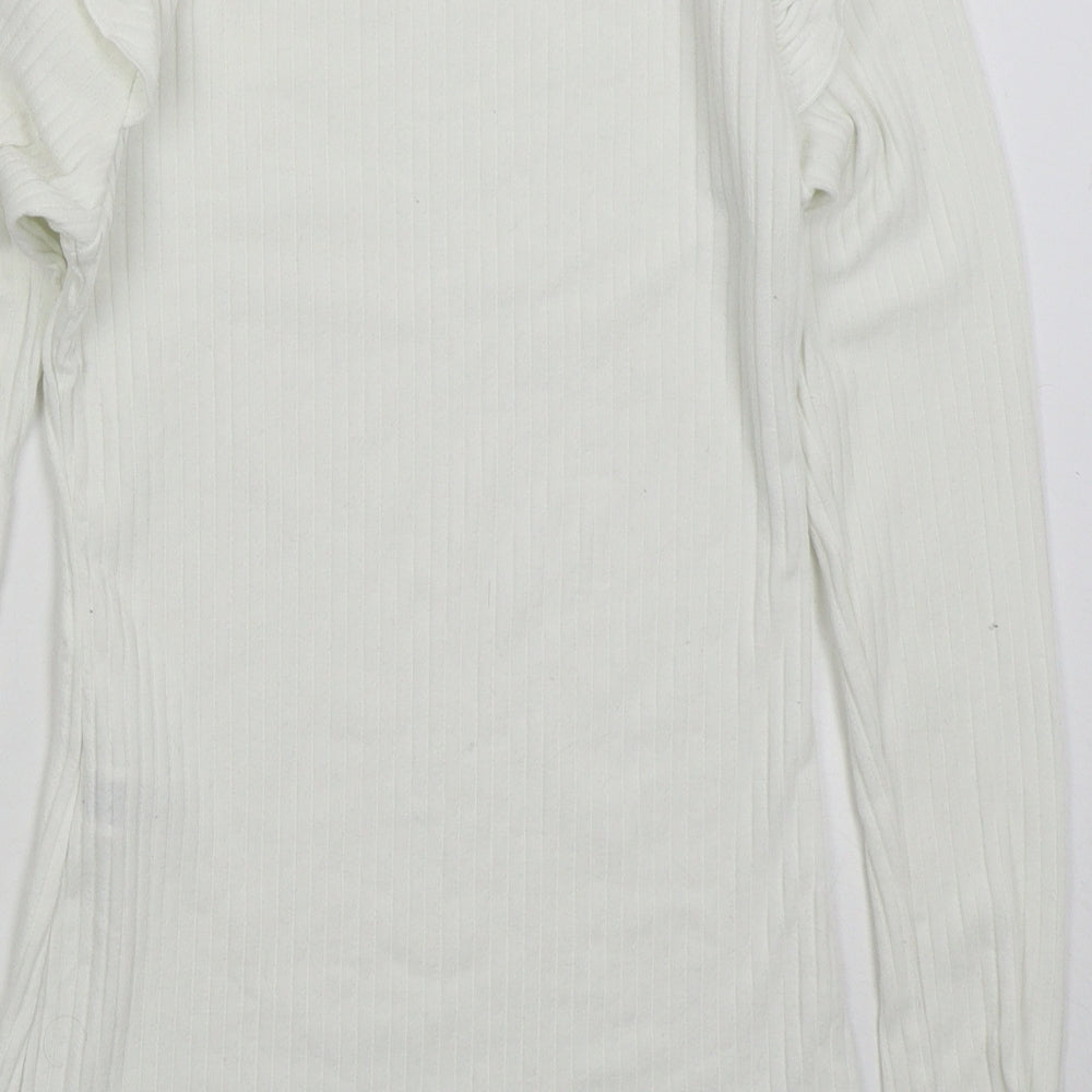 Womens UK Size 10 New Look White Pullover Jumper
