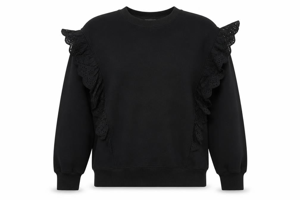 Womens UK Size M Dunnes Black Pullover Sweatshirt