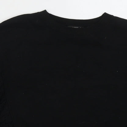 Dunnes Womens Black  Cotton Pullover Sweatshirt Size M  Pullover