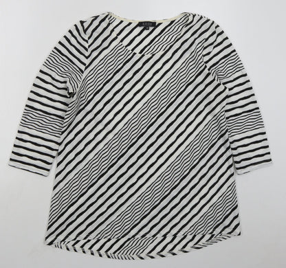 Womens UK Size 14 Soon White Basic T-Shirt