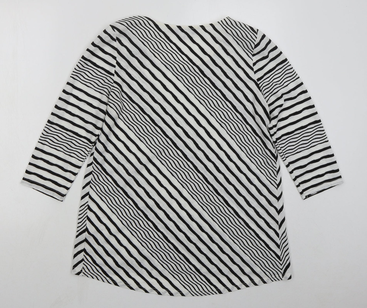 Womens UK Size 14 Soon White Basic T-Shirt