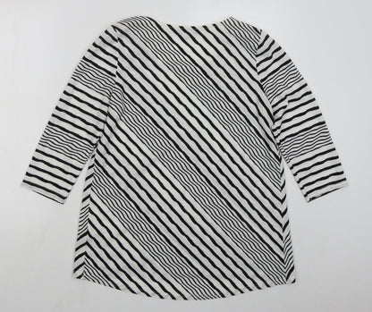 Womens UK Size 14 Soon White Basic T-Shirt