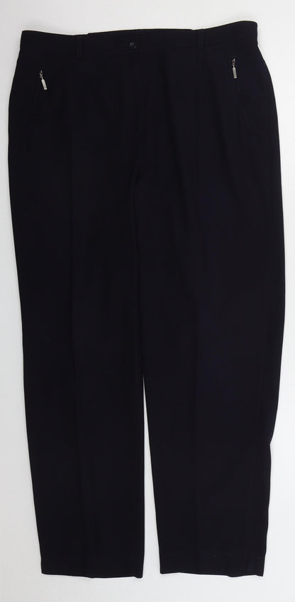 Womens UK Size 34 in GARDEUR Regular Fit  Blue Trousers