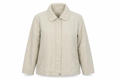 Bonmarché Womens Beige Jacket Size M Zip