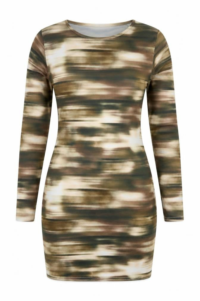 MIssy Empire Womens Brown  Polyester Bodycon  Size 12  Crew Neck Pullover
