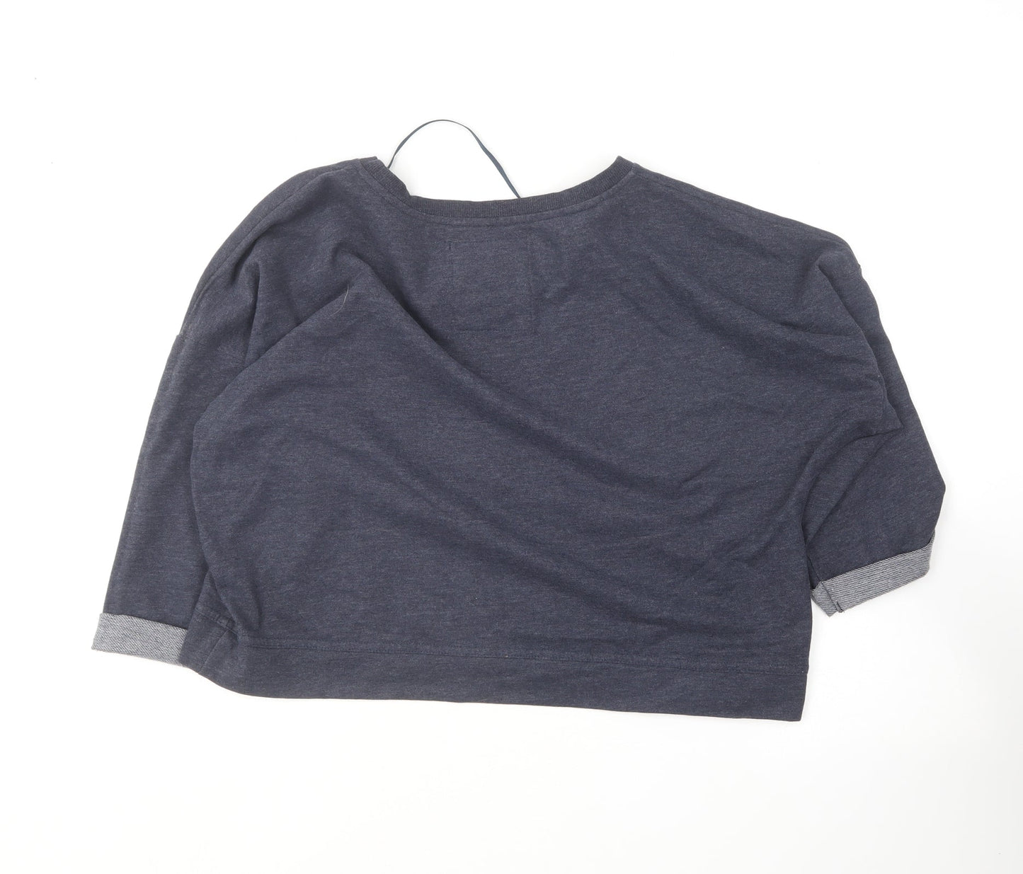 Atmosphere Womens Blue Round Neck  Cotton Pullover Jumper Size 16