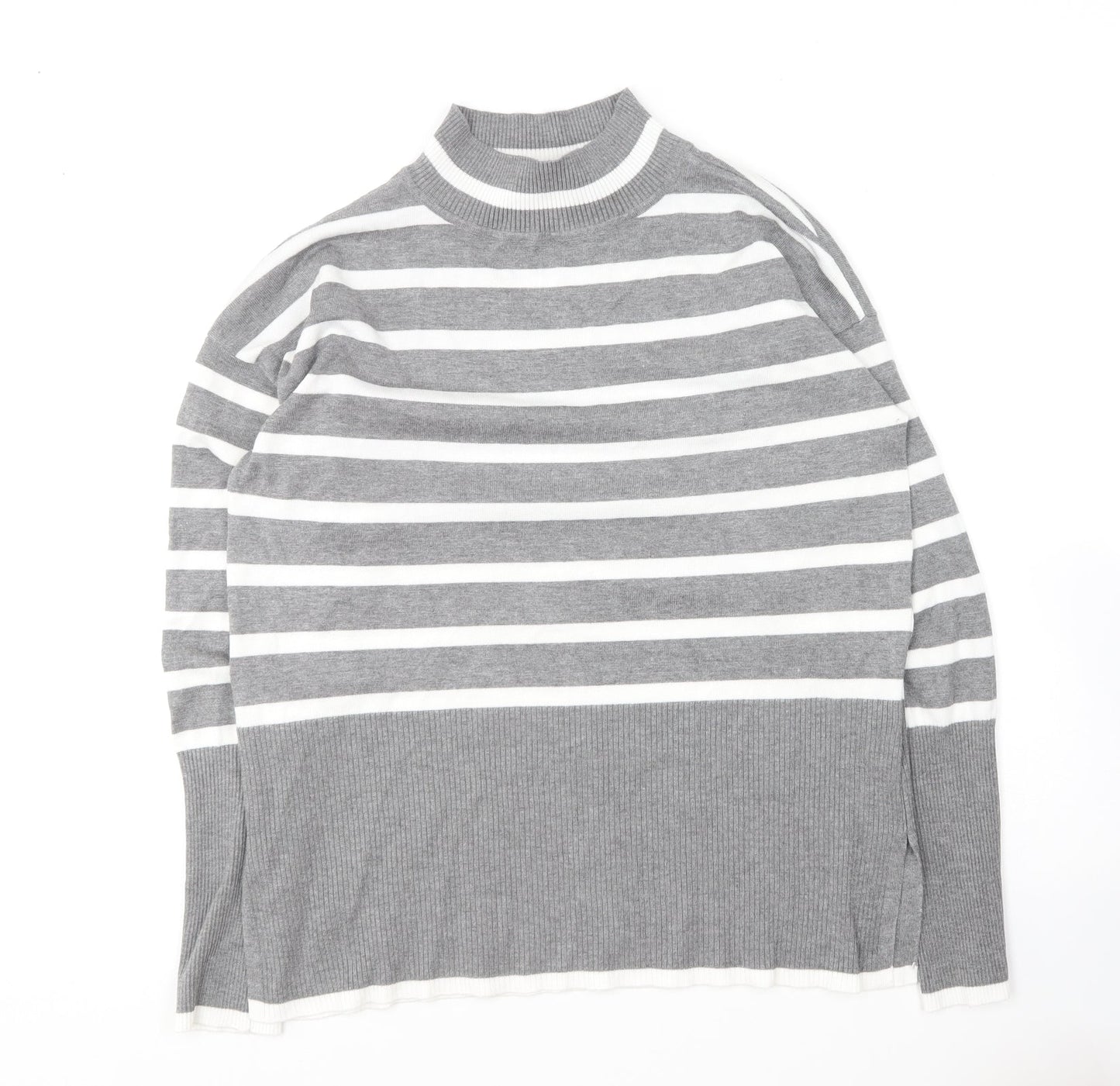 Womens UK Size S Preworn Grey Pullover Jumper
