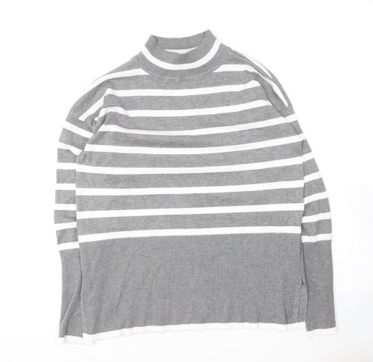 Womens UK Size S Preworn Grey Pullover Jumper