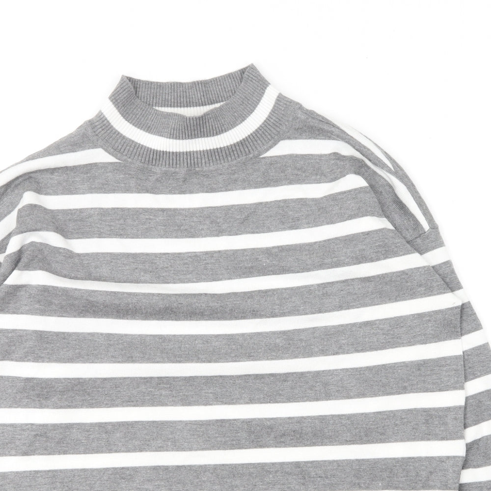 Womens UK Size S Preworn Grey Pullover Jumper