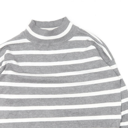 Womens UK Size S Preworn Grey Pullover Jumper