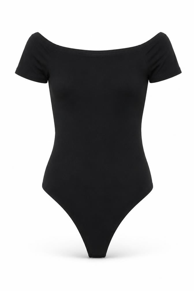 ASOS Womens Black  Viscose Bodysuit One-Piece Size 8