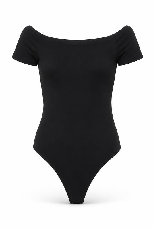 ASOS Womens Black  Viscose Bodysuit One-Piece Size 8