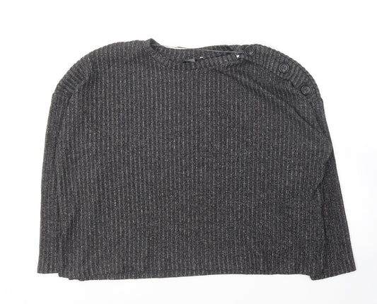 Primark Womens Grey Round Neck  Polyester Pullover Jumper Size 14