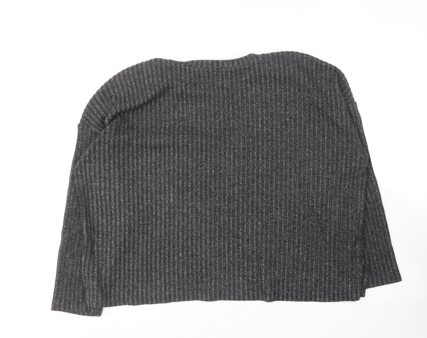 Primark Womens Grey Round Neck  Polyester Pullover Jumper Size 14