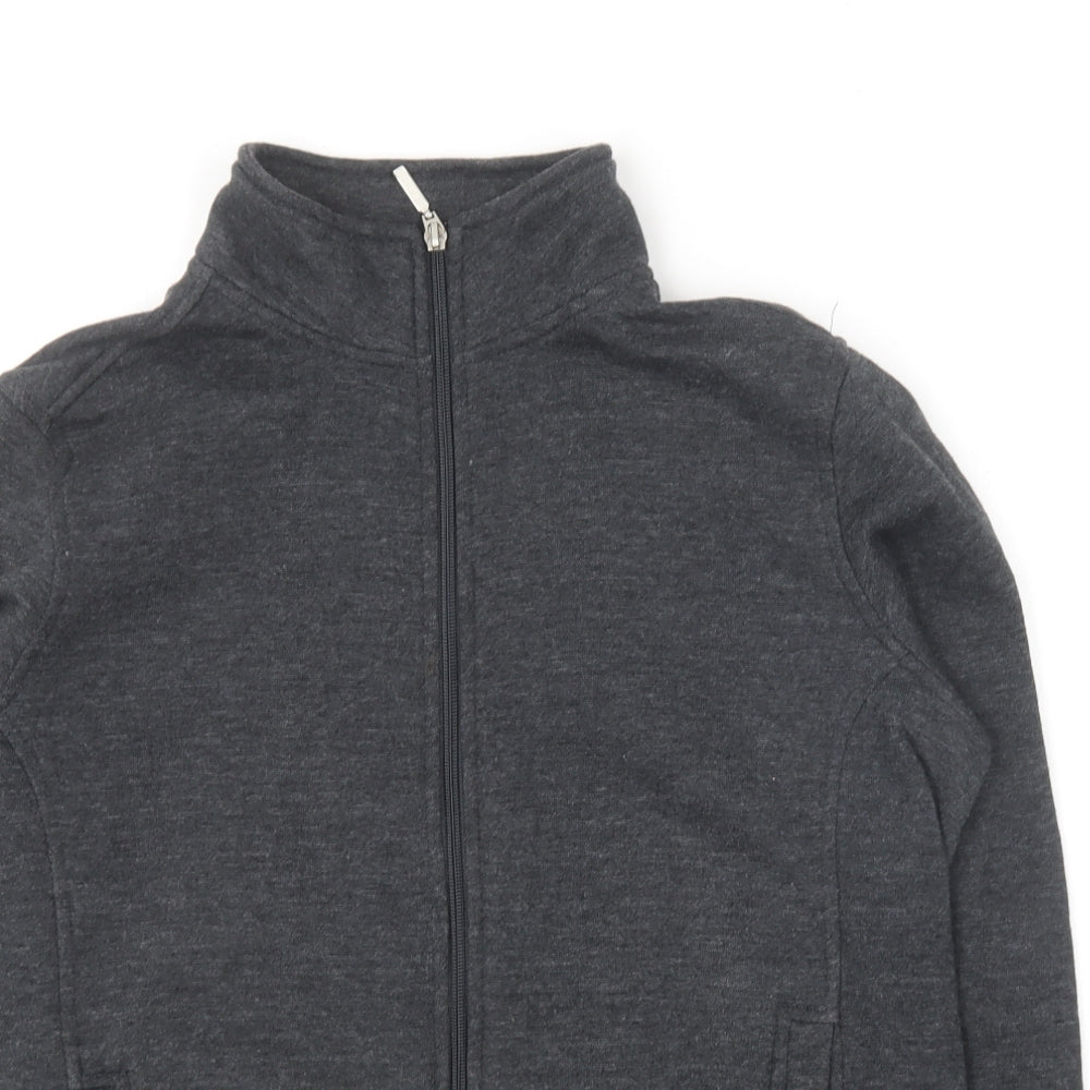 Bonmarché Womens Grey Polyester Full Zip Sweatshirt Size S