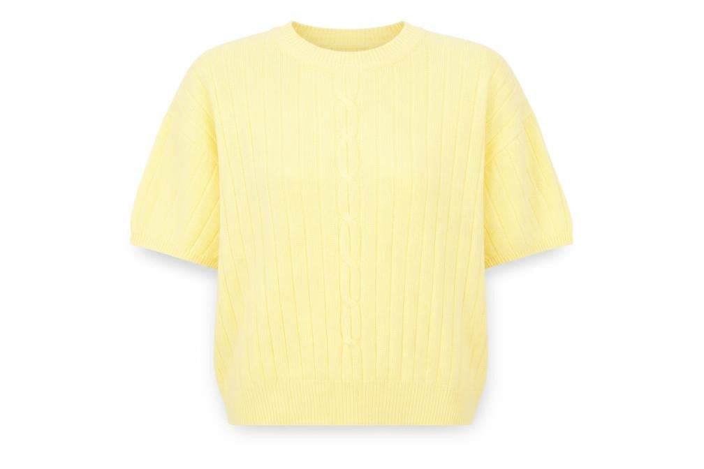 Womens UK Size M Compliments Yellow Pullover Jumper