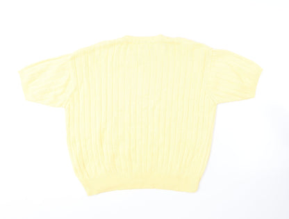 Womens UK Size M Compliments Yellow Pullover Jumper